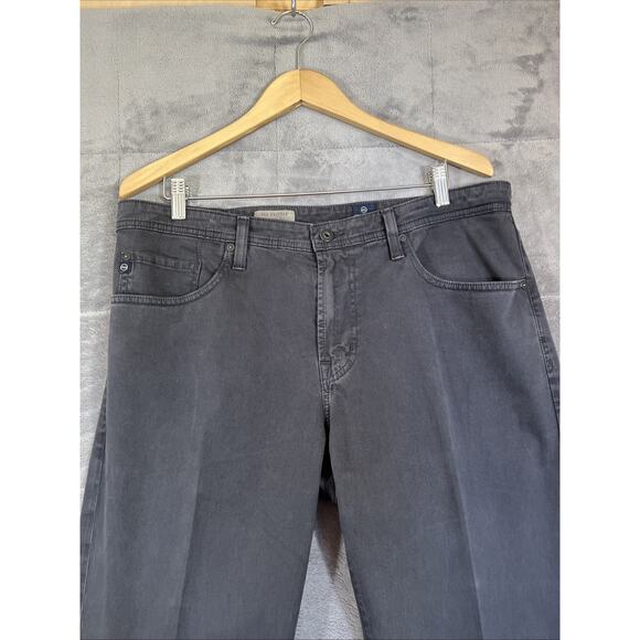 AG Adriano Goldschmied Pants Men 36x34 Grey The Protege Straight USA 30" Inseam - Picture 3 of 13